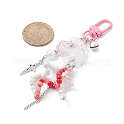 Décoration pendentif étoile acrylique lumineuse&nbsp;HJEW-JM01443-01