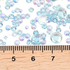 Galvanisierte transparente Harz-Strass-Cabochons mit flacher Rückseite&nbsp;RESI-XCP0002-44B