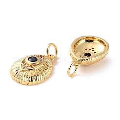 Pendentifs avec zircon cubiques à micro-pavés en laiton&nbsp;ZIRC-P092-009G-RS