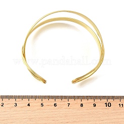 Messing Stulpearmbänder für Frauen&nbsp;BJEW-F498-08G