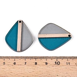 Colgantes de resina y madera transparentes&nbsp;RESI-T057-55A