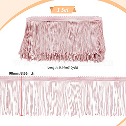 Bordure en dentelle à pompons en polyester&nbsp;OCOR-WH0101-118D