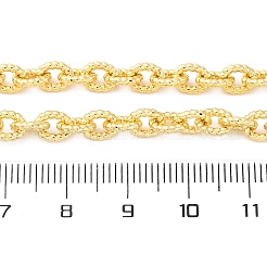 Colliers à chaîne en laiton texturé pour femmes&nbsp;NJEW-K282-05G