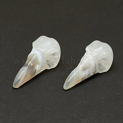 Décorations d'affichage de sculpture en agate naturelle&nbsp;G-F719-44B