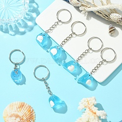 6 porte-clés en résine lumineuse&nbsp;KEYC-FS00020
