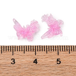 Farfalla con fiore cabochon in resina trasparente&nbsp;FIND-L019-06C