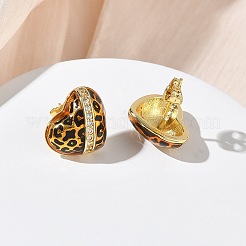Boucles d'oreilles en laiton avec micro pavé de zircone cubique transparente pour femmes&nbsp;EJEW-A169-01D-G