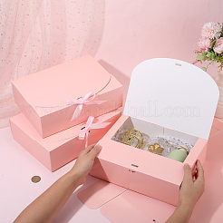 Boîtes cadeaux en papier pliantes avec ruban&nbsp;CON-WH20001-11D-03