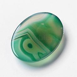 Natürlichen grünen Achat Cabochon&nbsp;G-F296-08-30x40mm