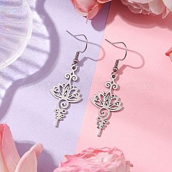 Boucles d'oreilles pendantes en acier inoxydable résistant au ternissement&nbsp;EJEW-JE05771-02