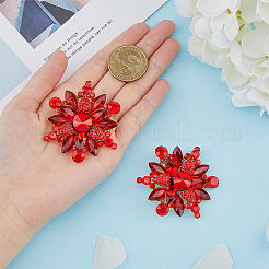 2 x Brosche mit Strass-Blume.&nbsp;JEWB-HY0001-10B