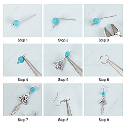 DIY-Set zur Herstellung von Ohrringen mit Dreifaltigkeitsknoten&nbsp;DIY-SC0020-09