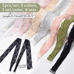 8 Set 8 Stile Polyester-Spitzen-BH-Träger&nbsp;DIY-NB0012-49