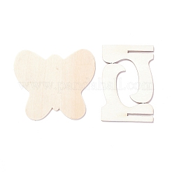 Schmetterling hölzerne Mini-Tafelschilder&nbsp;LS-AJEW-M035-03