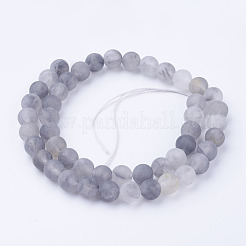 Natürlichen Quarzes wolkigen bead Stränge&nbsp;G-G735-81-8mm