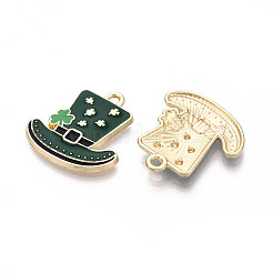 Emaille-Anhänger aus Legierung zum St. Patrick's Day&nbsp;ENAM-T024-35A-G