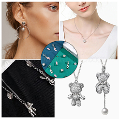 Kit de diy para hacer joyas con temática de concientización sobre el cáncer de mama&nbsp;DIY-CA0005-36