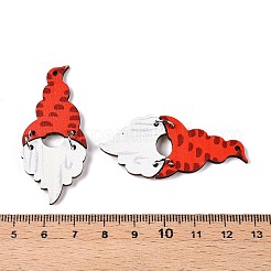 Colgantes grandes de madera de álamo estampada&nbsp;FIND-N005-74C-03