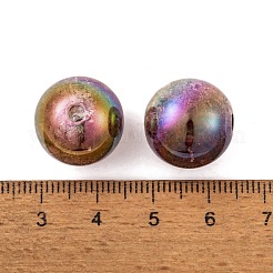 UV-Beschichtung Regenbogen schillernde zweifarbige Acrylperlen&nbsp;PACR-C009-04F