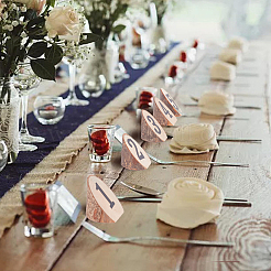 Kit d'affichage de numéro de table rustique&nbsp;DIY-WH0308-144