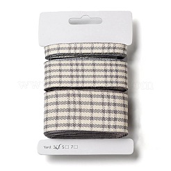 Nastro in poliestere con stampa tartan da 9 metro e 3 stili&nbsp;SRIB-C002-01B