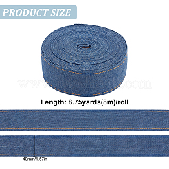 Rubans en jean polyester 8 m&nbsp;OCOR-WH0086-52