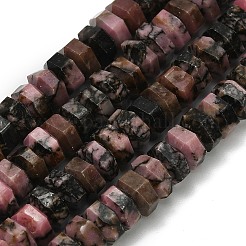 Abalorios naturales rhodonite hebras&nbsp;G-G317-A12-3x6mm