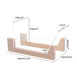Scaffale per dischi in legno per grammofono&nbsp;AJEW-WH0010-43