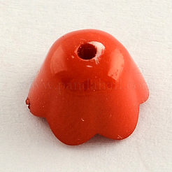 Opacos casquillos del grano de la flor de acrílico&nbsp;SACR-Q099-M45