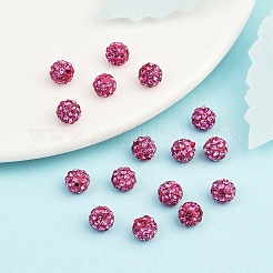 Polymer Ton Strass Perlen&nbsp;RB-H284-6MM-Half-502
