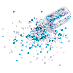 Perles de rocaille rondes en verre opaque&nbsp;GLAA-TAC0025-07A-01