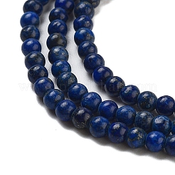 Gefärbt natürliche Lapislazuli Perlen Stränge&nbsp;G-G143-A01-01