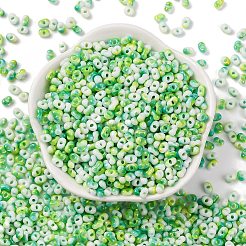Zweifarbige Glasperlen mit Backfarbe&nbsp;SEED-C003-01E