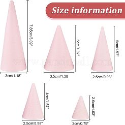 10 pz 5 stili porta anelli cono in legno massello&nbsp;RDIS-FG0001-23