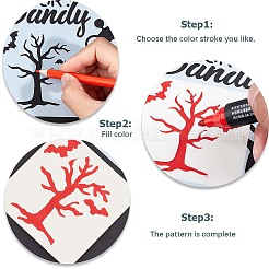 24 pz 24 stili di plastica per animali domestici scava fuori modelli di stencil per pittura&nbsp;DIY-WH0409-27
