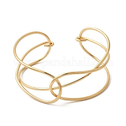 Braccialetti a polsino in acciaio inossidabile 304 per donna&nbsp;BJEW-Z150-01G-03