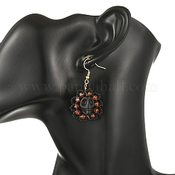 Boucles d'oreilles pendantes en forme de crâne&nbsp;EJEW-MZ00807-01