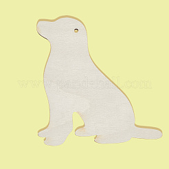 Kit de grands pendentifs en bois vierges non finis&nbsp;WOOD-WH20014-003D