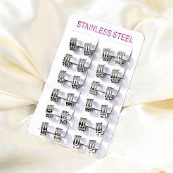 Pendientes de aro de acero inoxidable 304&nbsp;EJEW-L302-01P
