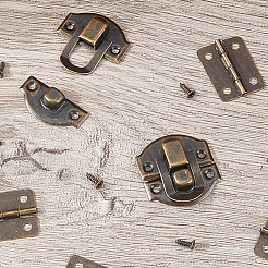 4 Stück Eisen-Holzkistenverschluss&nbsp;IFIN-CL0001-03
