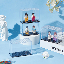 4 Stück transparente Minifiguren-Vitrinen aus Kunststoff&nbsp;ODIS-FG0001-78