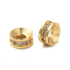 Perles de zircone cubique de placage de rack en laiton&nbsp;KK-K349-03G