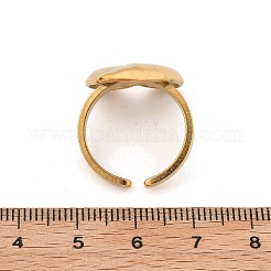 Offener Manschettenring aus 304 Edelstahl für Damen&nbsp;RJEW-M049-05G-03
