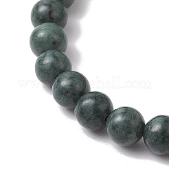 Pulseras elásticas de cuentas de jade negro natural para mujer&nbsp;BJEW-TA00603