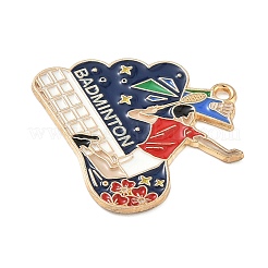 Pendentifs en alliage émaillé pour le sport&nbsp;ENAM-I074-01G-02