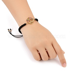 Fabricación de pulsera de nailon trenzado ajustable&nbsp;AJEW-JB00762