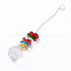 Decorazione a sospensione con decorazione a sospensione a parete con perline di cristallo a goccia&nbsp;HJEW-G019-01B