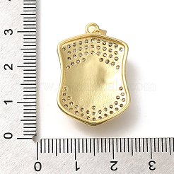 Latón chapado en cremallera con colgantes de circonita cúbica&nbsp;KK-Z086-46G
