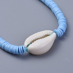 Bracciali intrecciati a mano in perle di argilla polimerica&nbsp;BJEW-JB04318-04