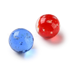 Perline luminose trasparenti realizzate a mano con la tecnica del lampwork&nbsp;LAMP-F045-02B